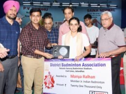 DC Himanshu Aggarwal inaugurated the District Badminton Championship