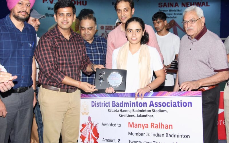 DC Himanshu Aggarwal inaugurated the District Badminton Championship