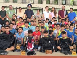 Riana Khosla distributes sports kits to budding athletes in Jalandhar