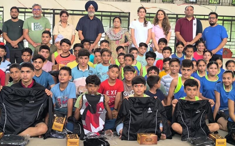 Riana Khosla distributes sports kits to budding athletes in Jalandhar